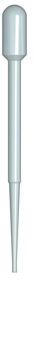 Copan Diagnostics 219C.US Transfer Pipette, 3 mL, 1.5 mL Draw Volume