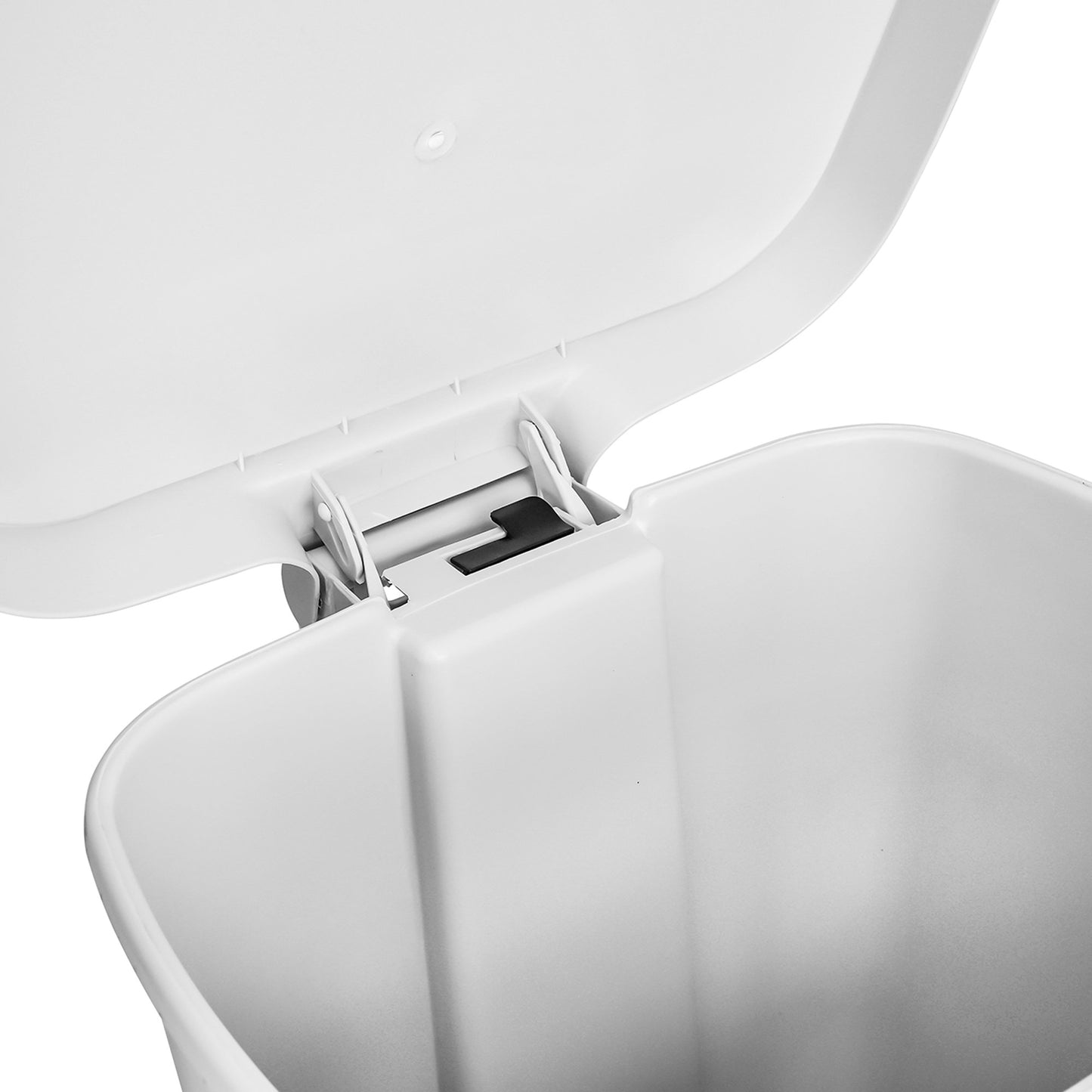 Trash Can McKesson 52 Quart / 13 gal. White Plastic Rectangular