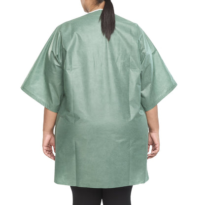 Graham Medical Short Sleeve Scrub Shirt, Green, 3X-Large