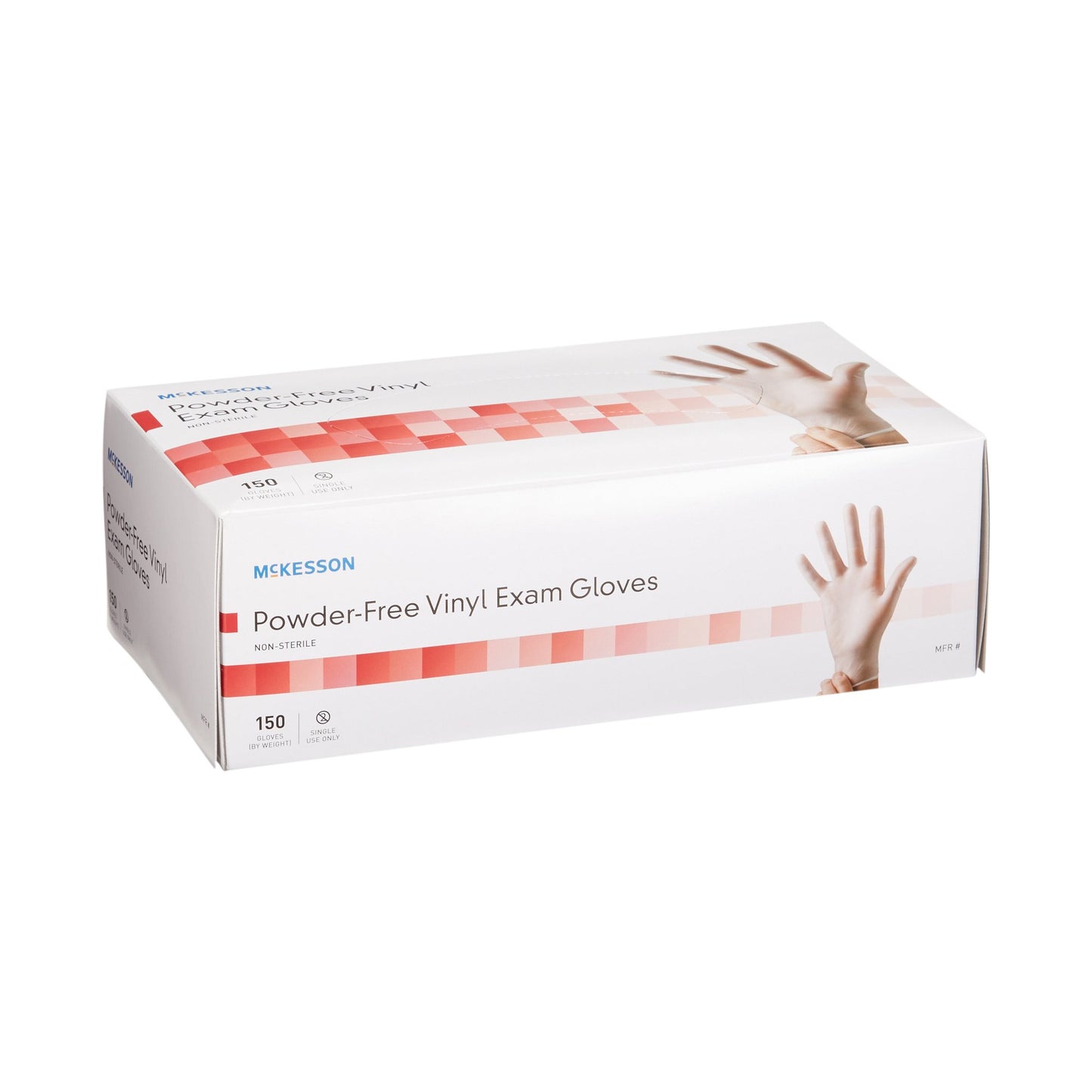 McKesson Vinyl Exam Glove, Extra Small, Clear