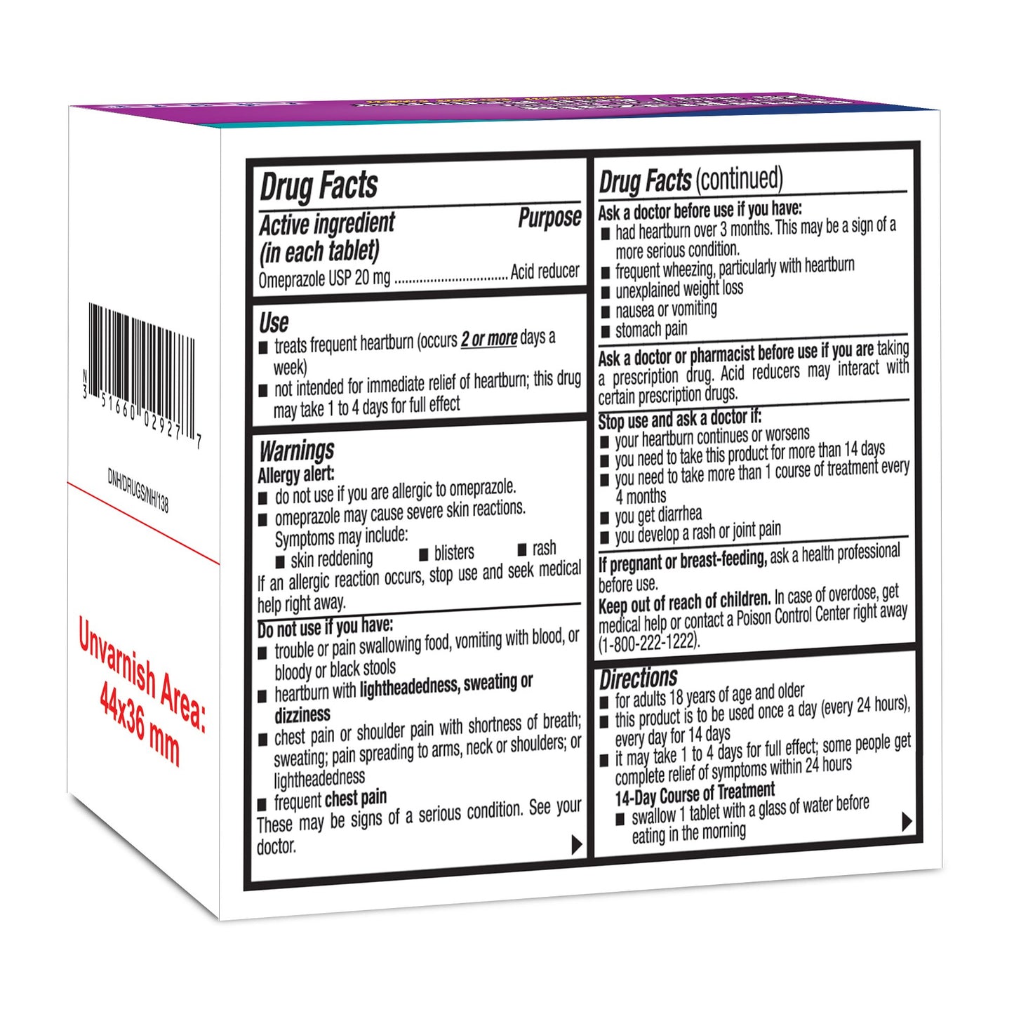 Antacid 20 mg Strength Delayed-Release Tablet 14 per Box