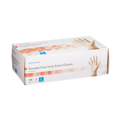 McKesson Vinyl Exam Glove, Large, Clear