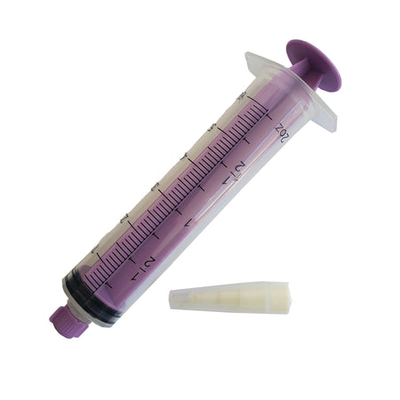 Amsino ENS115T AMSure Enteral / Oral Syringe, 60 mL, Enfit Tip, Flat Top Style
