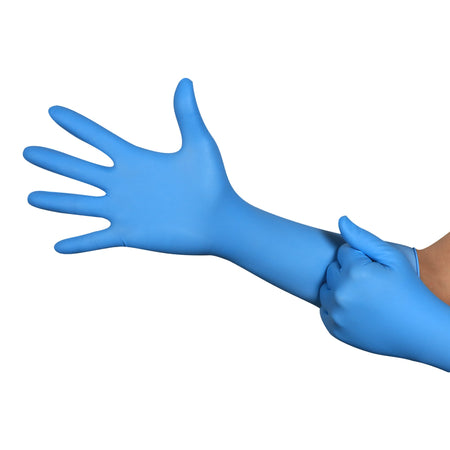 Microflex ULNCS-3 Micro-Touch Central Supply SPD Plus Nitrile Utility Glove, Large, Blue