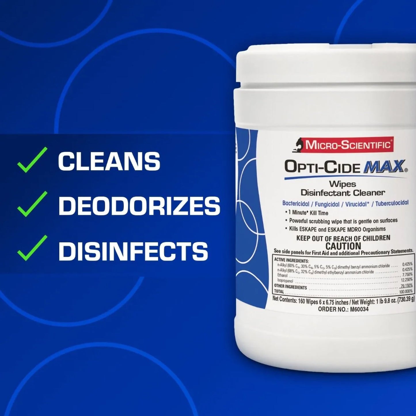 Opti-Cide® Max Surface Disinfectant Cleaner Wipes