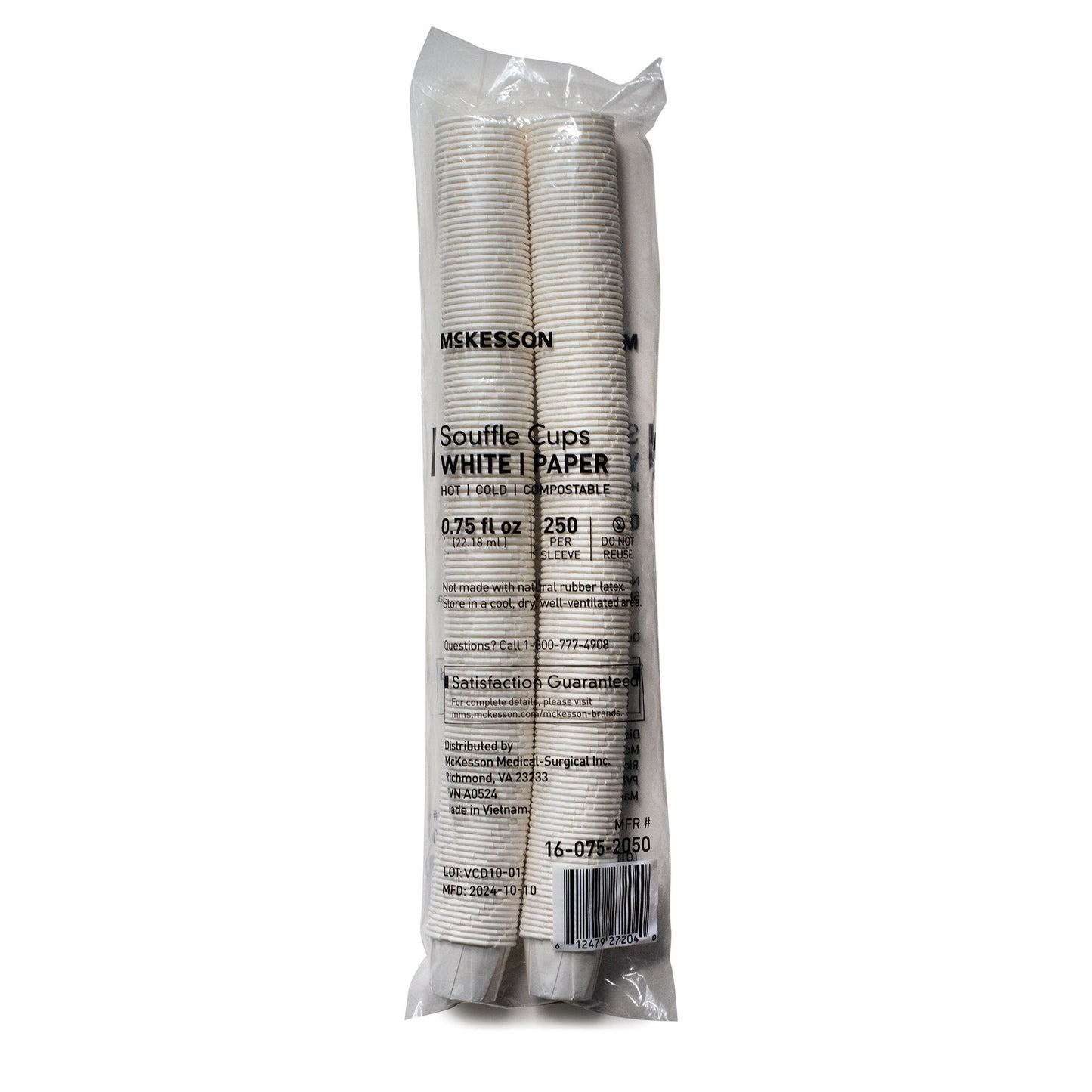 Souffle Cup McKesson 0.75 oz. White Paper Disposable