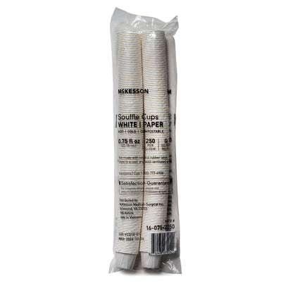 Souffle Cup McKesson 0.75 oz. White Paper Disposable