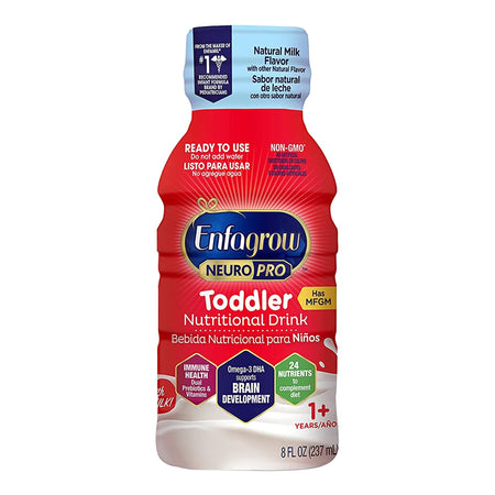 Mead Johnson 177508 Enfagrow NeuroPro Toddler Nutritional Drink, Natural Milk Flavor, 8-oz. Bottle