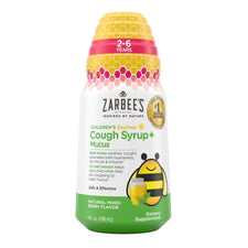 Zarbee's Children's Daytime Cough Syrup + Mucus, Mixed Berry, 4-ounce bottle