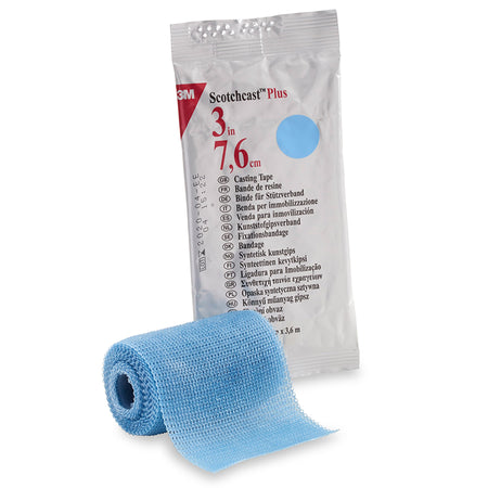 Solventum 82003L 3M Scotchcast Plus Light Blue Cast Tape, 3 Inch x 4 Yard