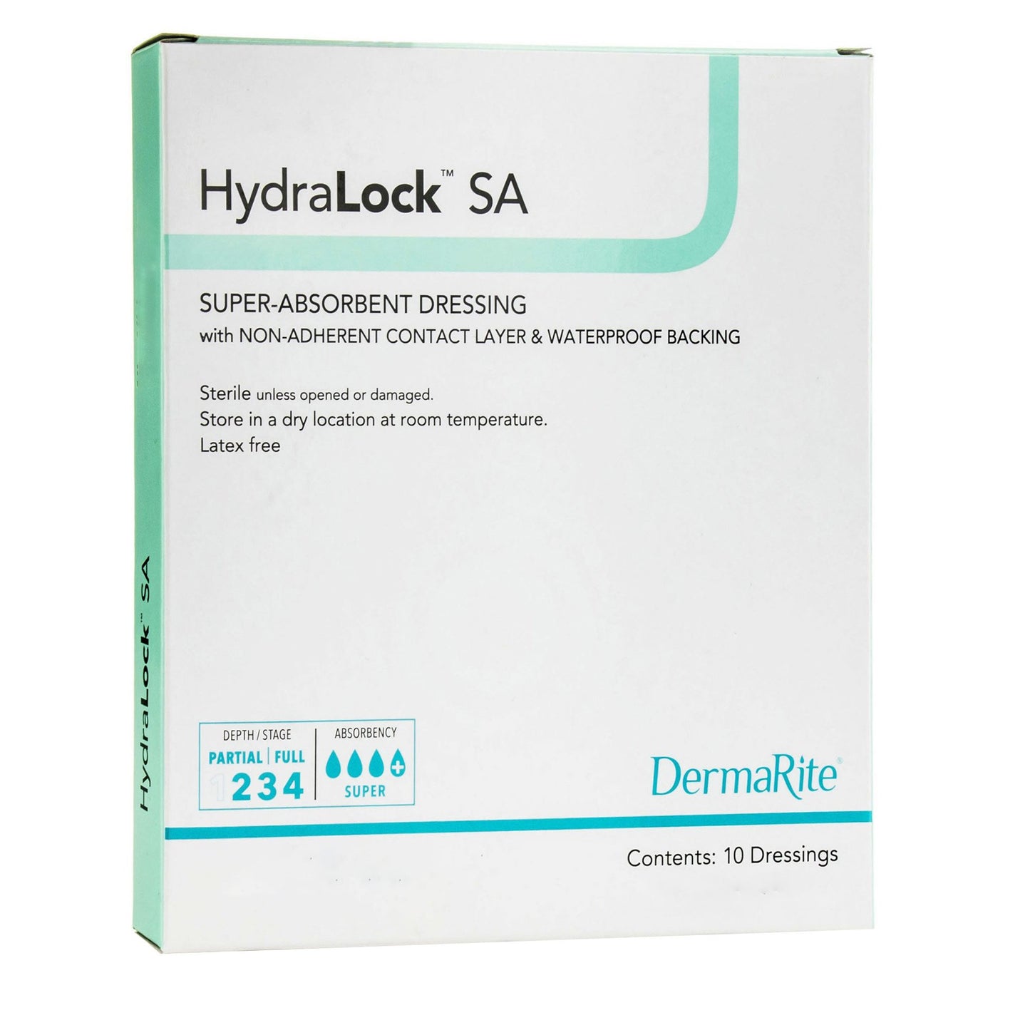 HydraLock™ Super Absorbent Dressing, 3 x 3 Inch
