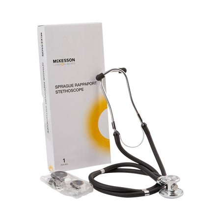 McKesson 01-641BKGM Lumeon Sprague Rappaport Stethoscope Double Lumen Black 641BKGM