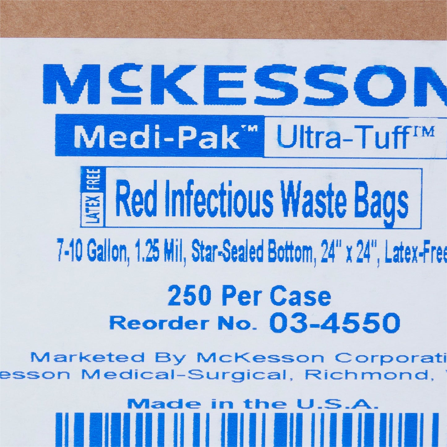 ULTRA-TUFF™ Infectious Waste Bag, 7-10 gal