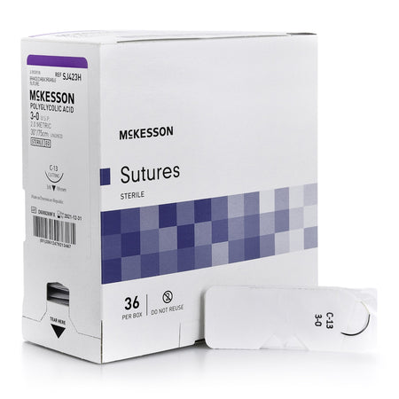 McKesson SJ423H Suture with C-13 Needle, Reverse Cutting