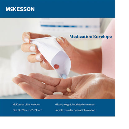 McKesson Pill Envelope, 3½ x 2¼ Inch