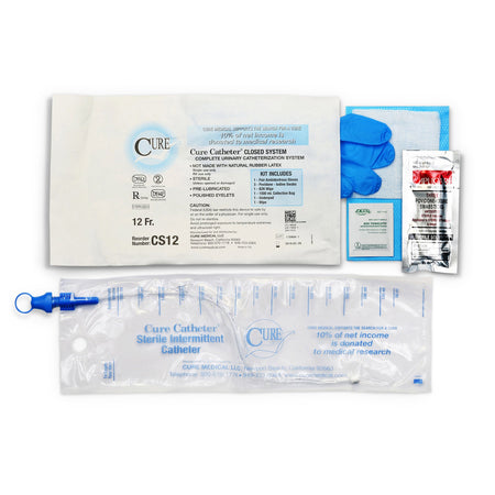 ConvaTec CS12 Cure Catheter Intermittent Catheter Kit, 12 Fr.