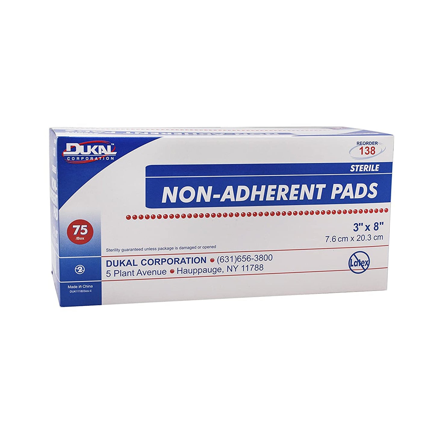 Dukal™ Nonadherent Dressing, 3 x 8 inch