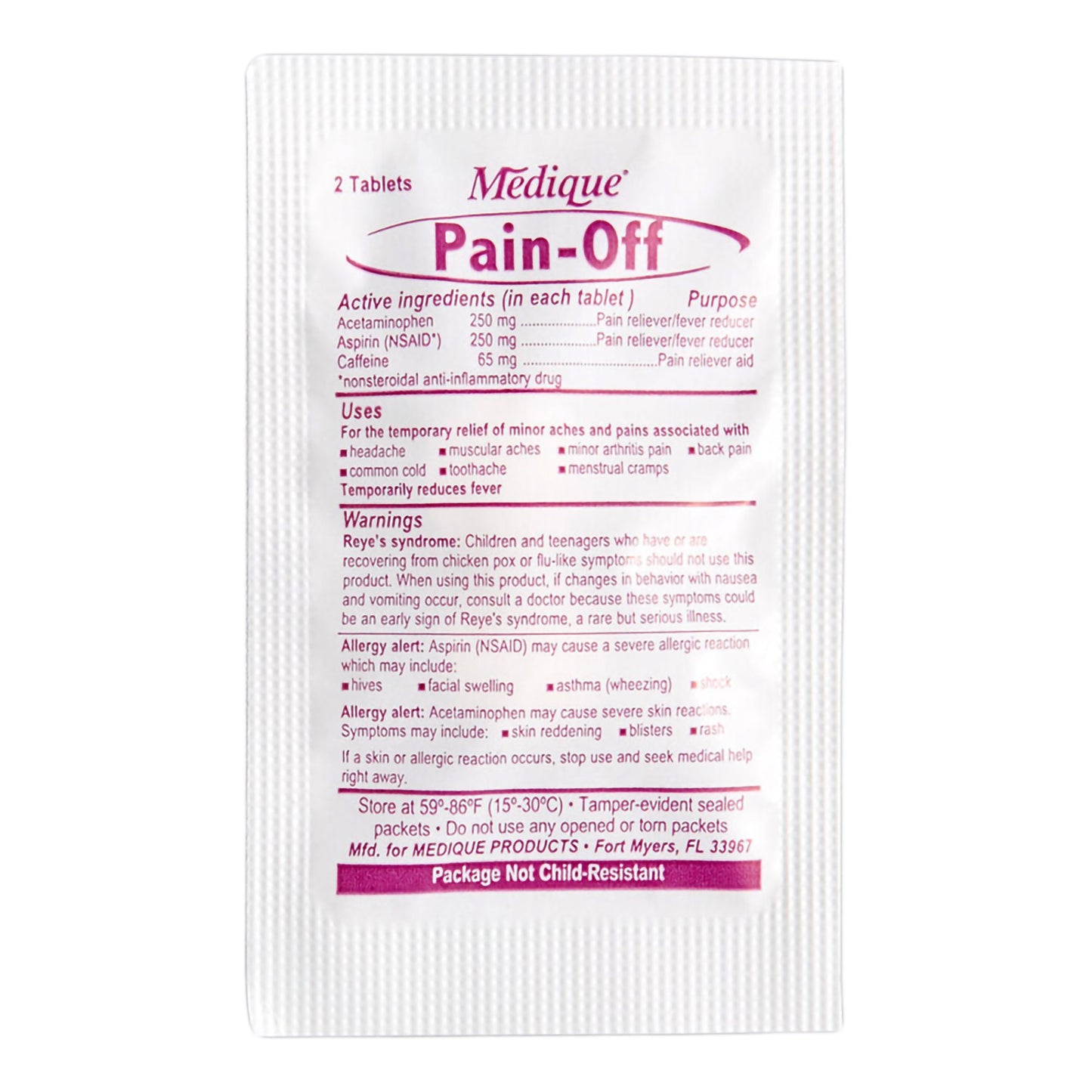 Pain-Off® Acetaminophen / Aspirin / Caffeine Pain Relief