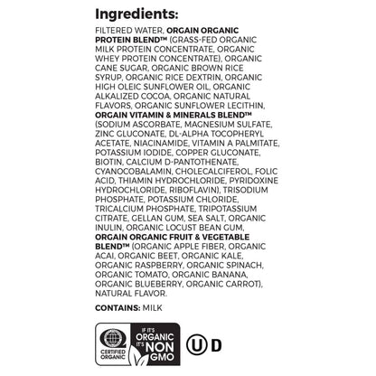 Orgain® Organic Nutrition™ Chocolate Nutritional Shake, 11-ounce carton
