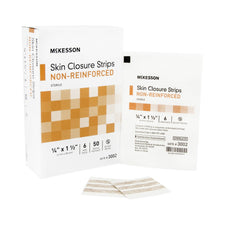 McKesson Nonreinforced Skin Closure Strip, 1/4 x 1-1/2 Inch
