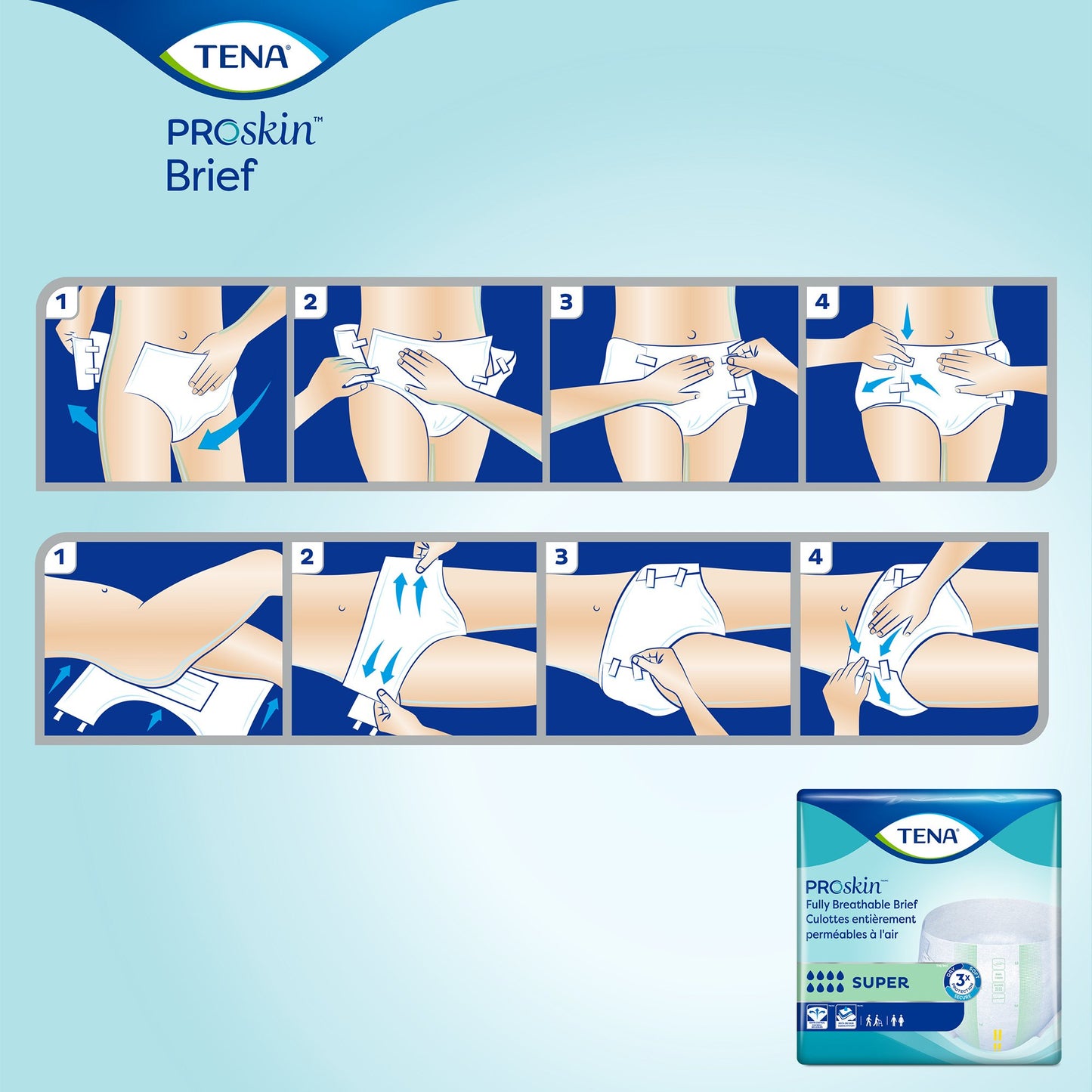 Tena Super Adult Heavy-Absorbent Incontinence Brief, Extra Large