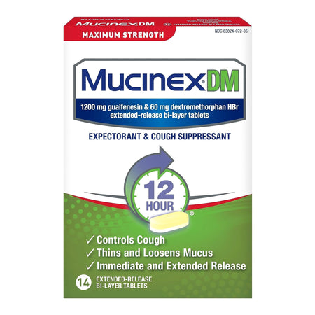 Reckitt Benckiser 63824007235 Mucinex DM Cold and Cough Relief