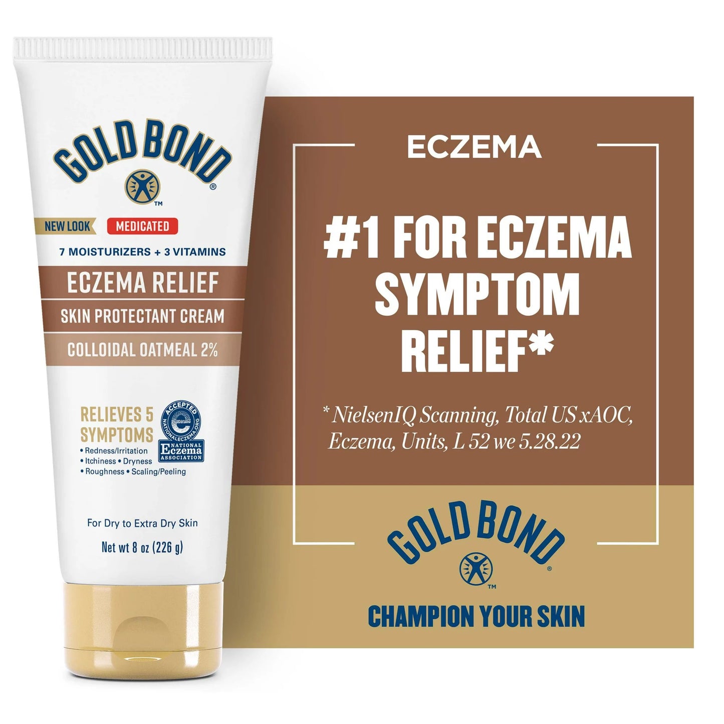 Skin Protectant Gold Bond® Eczema Relief 8 oz. Tube Unscented Cream