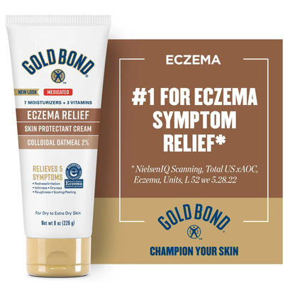 Skin Protectant Gold Bond® Eczema Relief 8 oz. Tube Unscented Cream