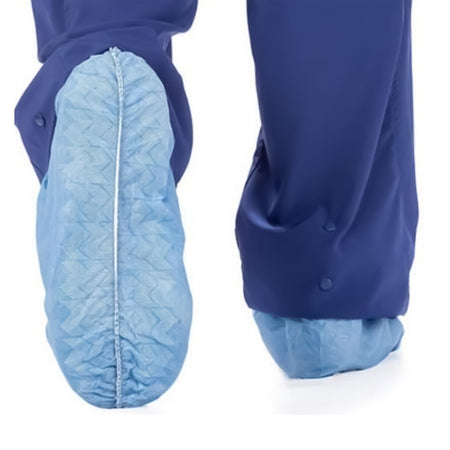 Cardinal 1280110 Shoe Cover Dura-Fit X-Large Shoe High Nonskid Sole Blue NonSterile