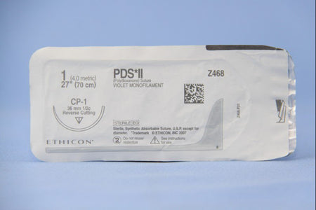 Ethicon Z468H PDS II Polydioxanone, Reverse Cutting Needle, Monofilament