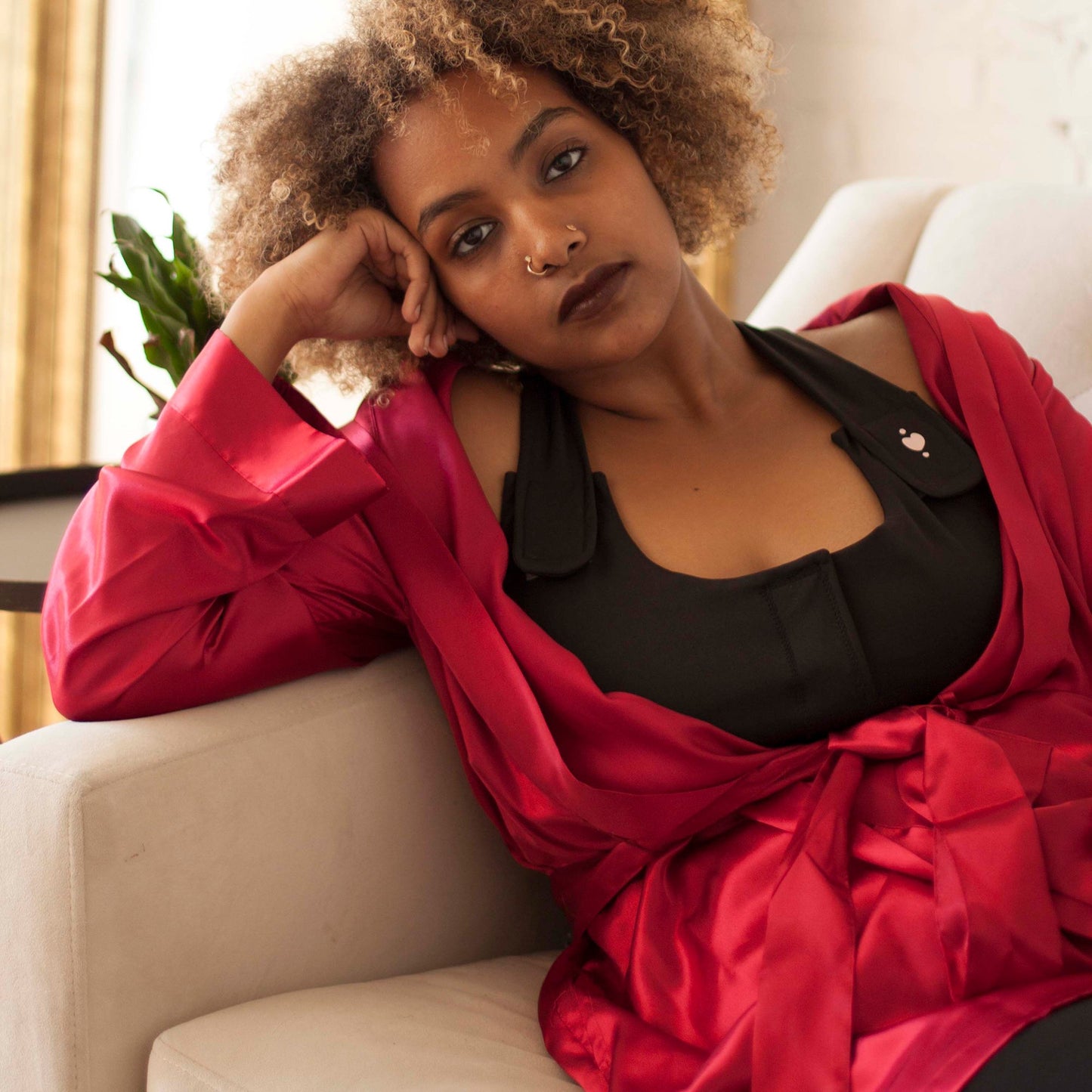 Serena Post Surgical Bra, Black, Large