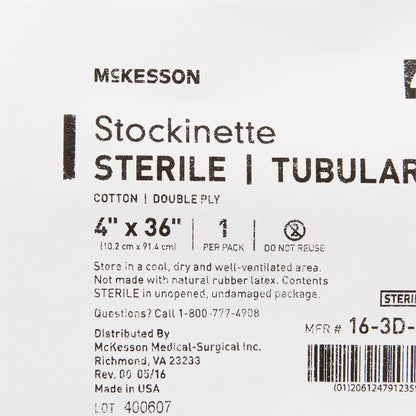McKesson Beige Cotton Tubular Stockinette, 4 x 36 Inch