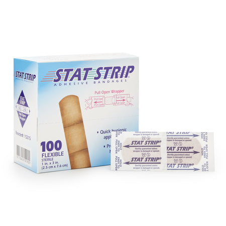 Dukal 15215 Stat Strip Adhesive Strip, 1 x 3 Inch