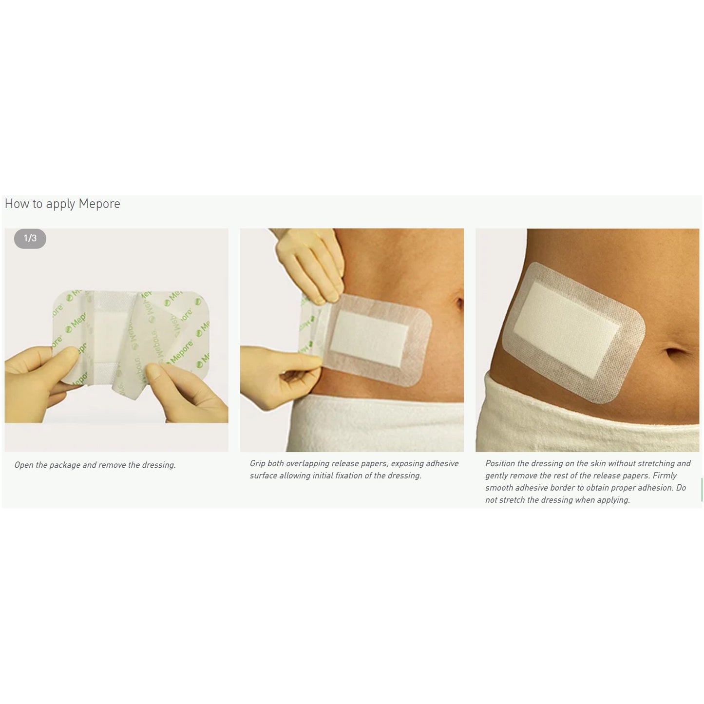 Mepore® Adhesive Dressing, 2½ x 3 Inch