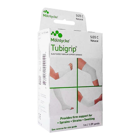 Molnlycke 1521 Tubigrip Pull On Elastic Tubular Support Bandage, 1 Meter, Size C