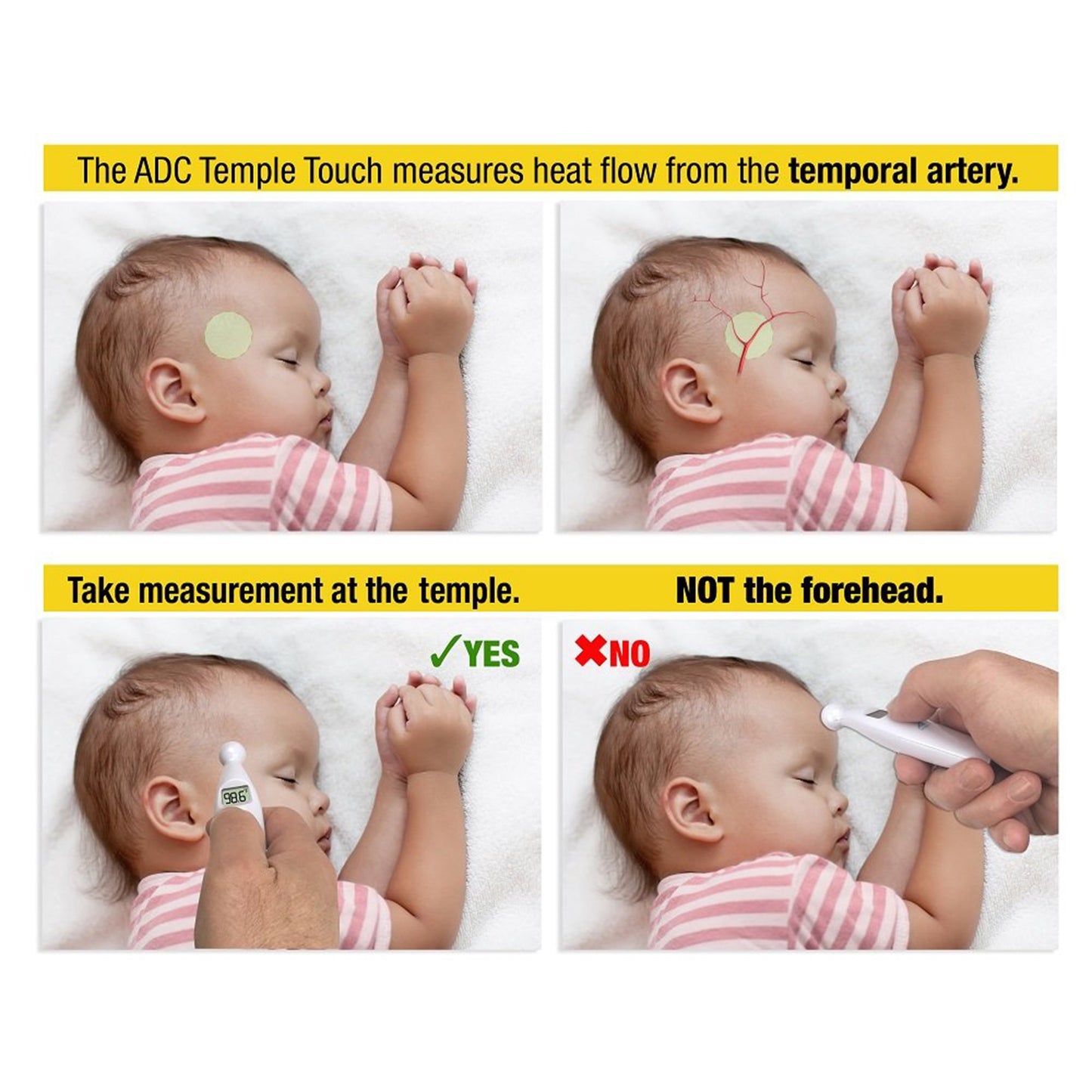 AdTemp™ Temple Touch Digital Thermometer