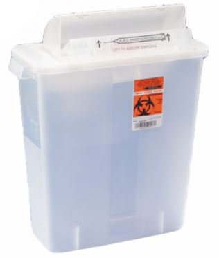 Cardinal 8536SA SharpStar In-Room Multi-purpose Sharps Container, 3 Gallon