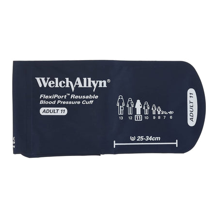 Welch Allyn REUSE-11 FlexiPort Reusable Blood Pressure Cuff, No Tube/Connector, Size 11
