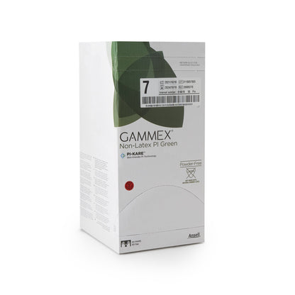 Gammex® Non-Latex PI Green Polyisoprene Surgical Glove, Size 7, Light Green