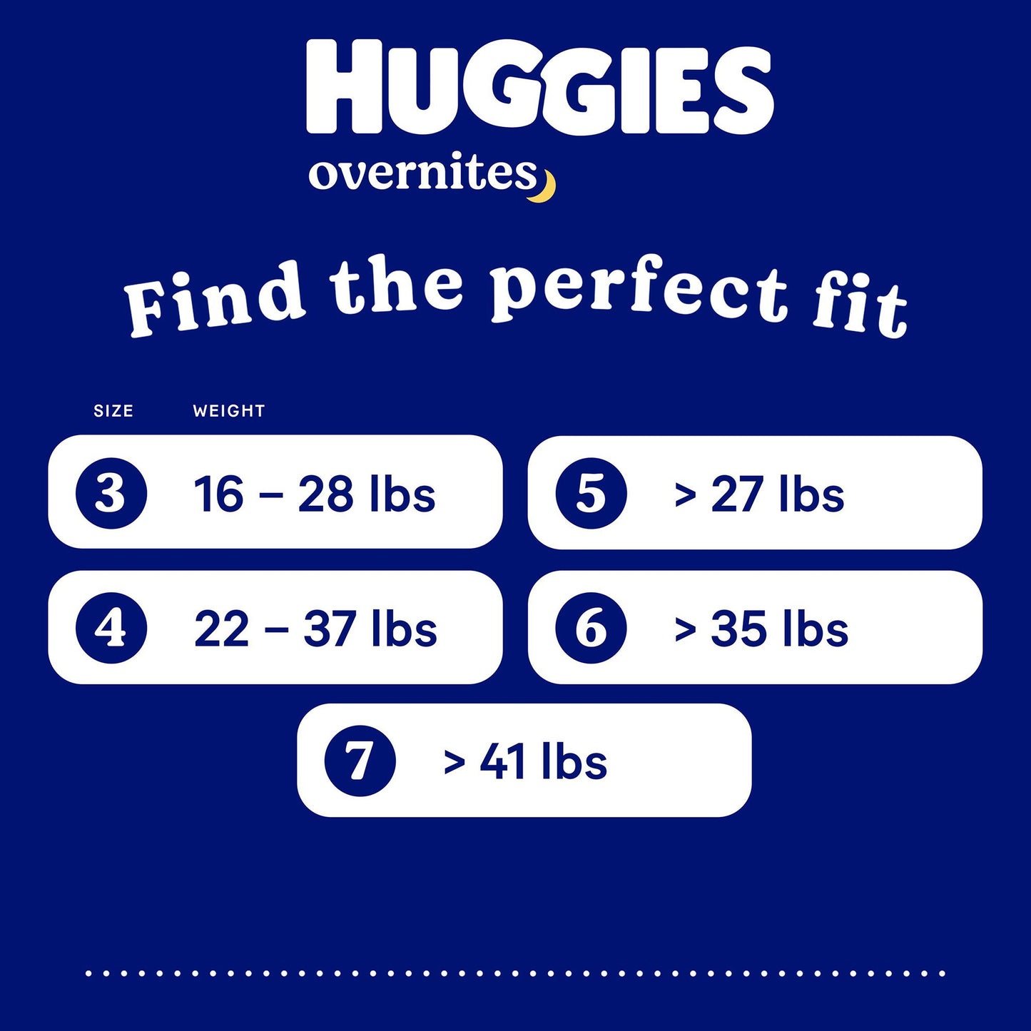 Unisex Baby Diaper Huggies® Overnites Size 7 Disposable Heavy Absorbency