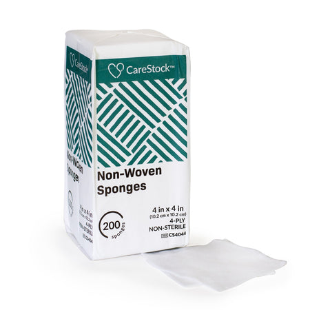 CareStock CS4044 Gauze Sponge, 4 x 4 in. 4-Ply - Wound Dressing - nonsterile