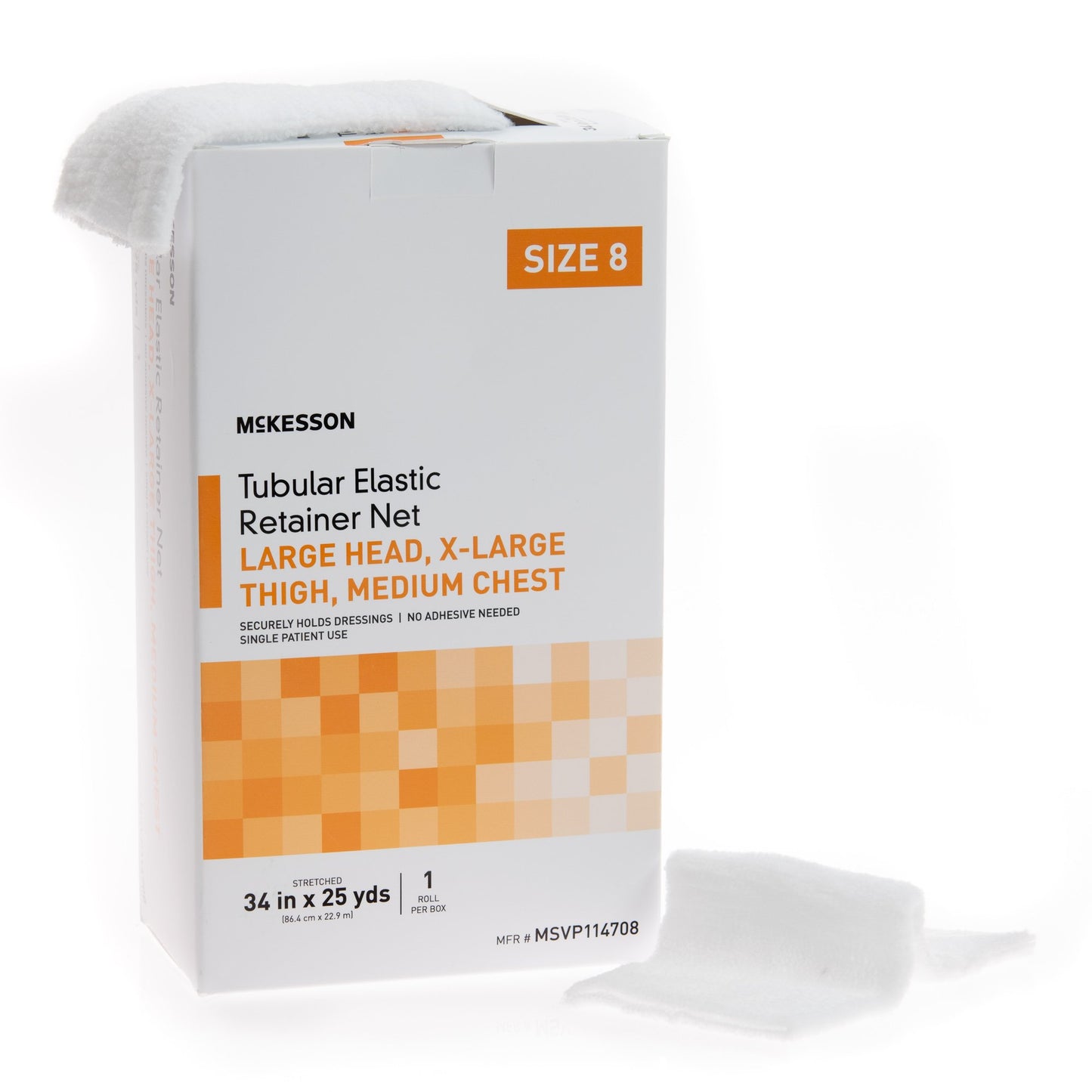 McKesson Tubular Bandage, Size 8, 25 Yard
