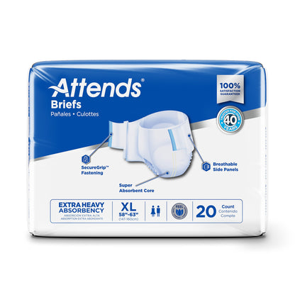 Attends® Extra Heavy Absorbency Briefs, Extra Large