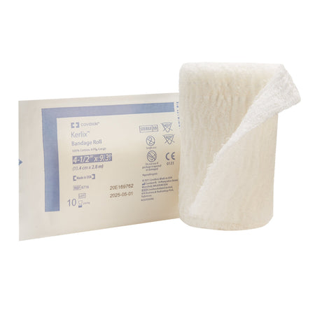 Cardinal 6716 Kerlix Sterile Fluff Bandage Roll, 4-1/2 Inch x 3-1/10 Yard, 8-Ply