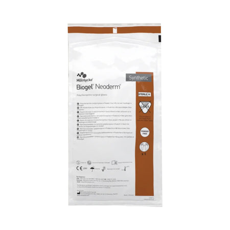Molnlycke 42970 Biogel NeoDerm Polychloroprene Surgical Glove, Size 7, Light Brown