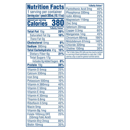 Tube Feeding Formula Compleat® Organic Blends Plant-Based Unflavored Liquid 10.1 oz. Pouch