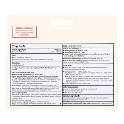 Foster & Thrive™ Miconazole 7 Vaginal Cream (2%) with Reusable Applicator