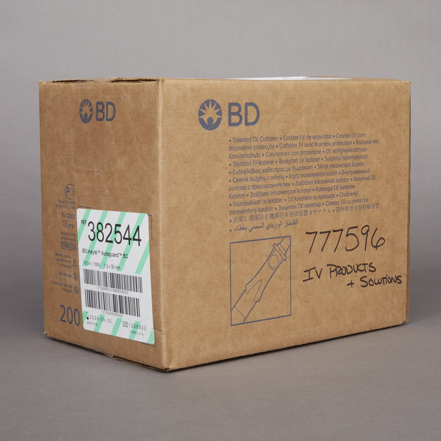 Insyte™ Autoguard™ BC Peripheral IV Catheter