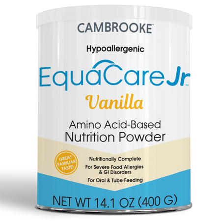 Cambrooke Therapeutics 48102 EquaCare Jr Amino Acid-Based Nutrition Powder, Vanilla, 14.1-ounce can