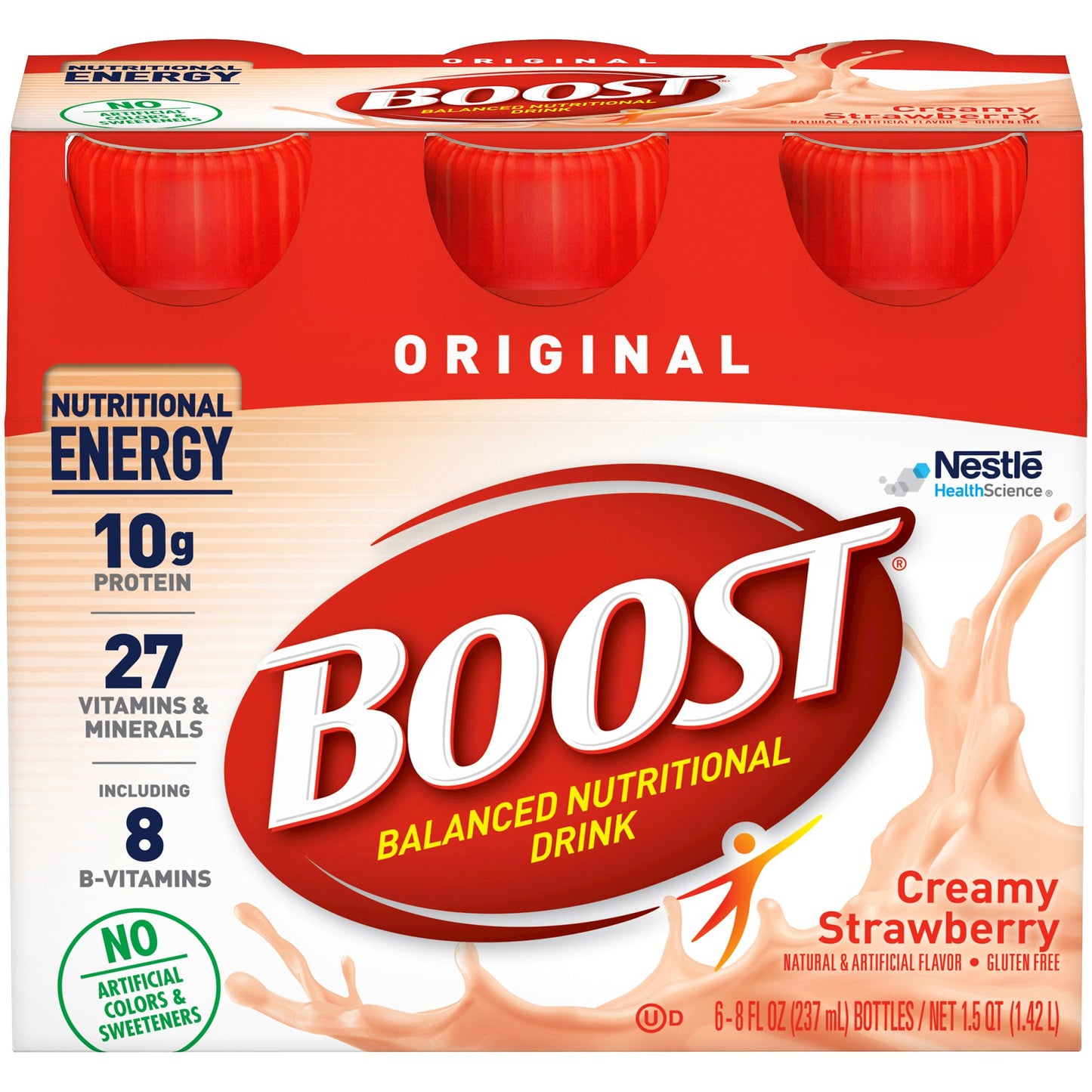 Boost® Original Strawberry Balanced Nutritional Drink, 8-ounce bottle